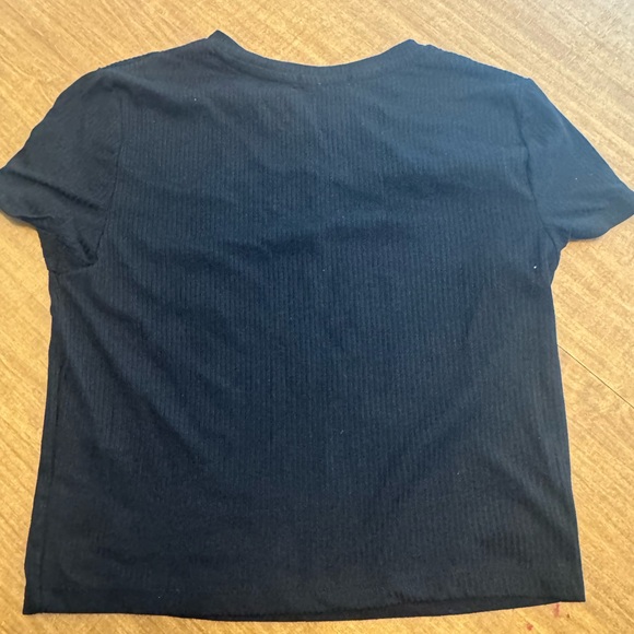 Splash crop ribbed tshirt size large EUC - Picture 2 of 3